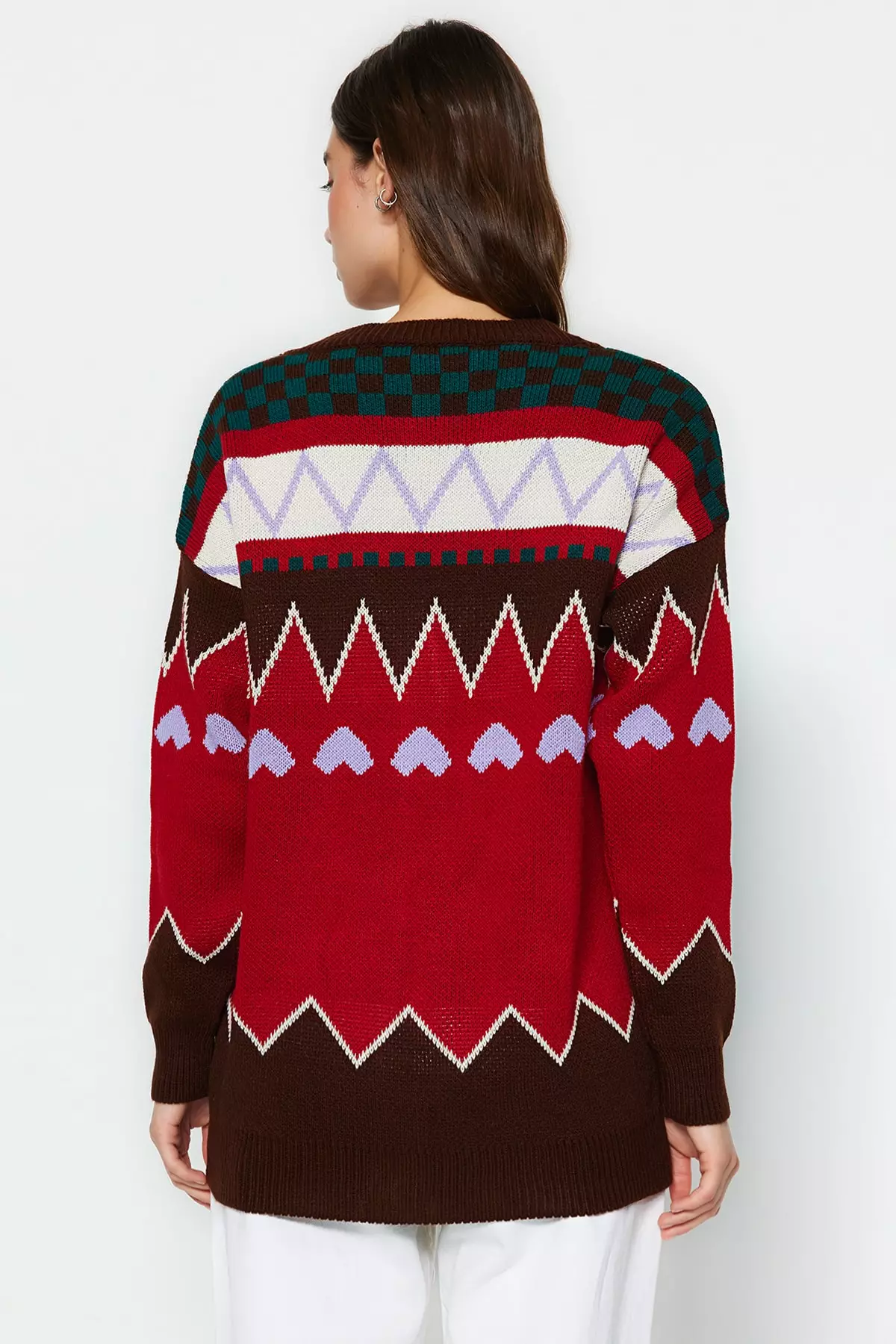 Geo print cheap cardigan