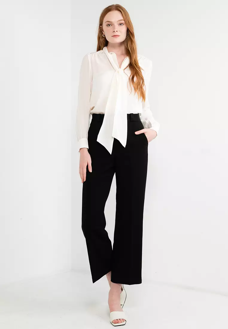 Neck Tie Silk Blouse