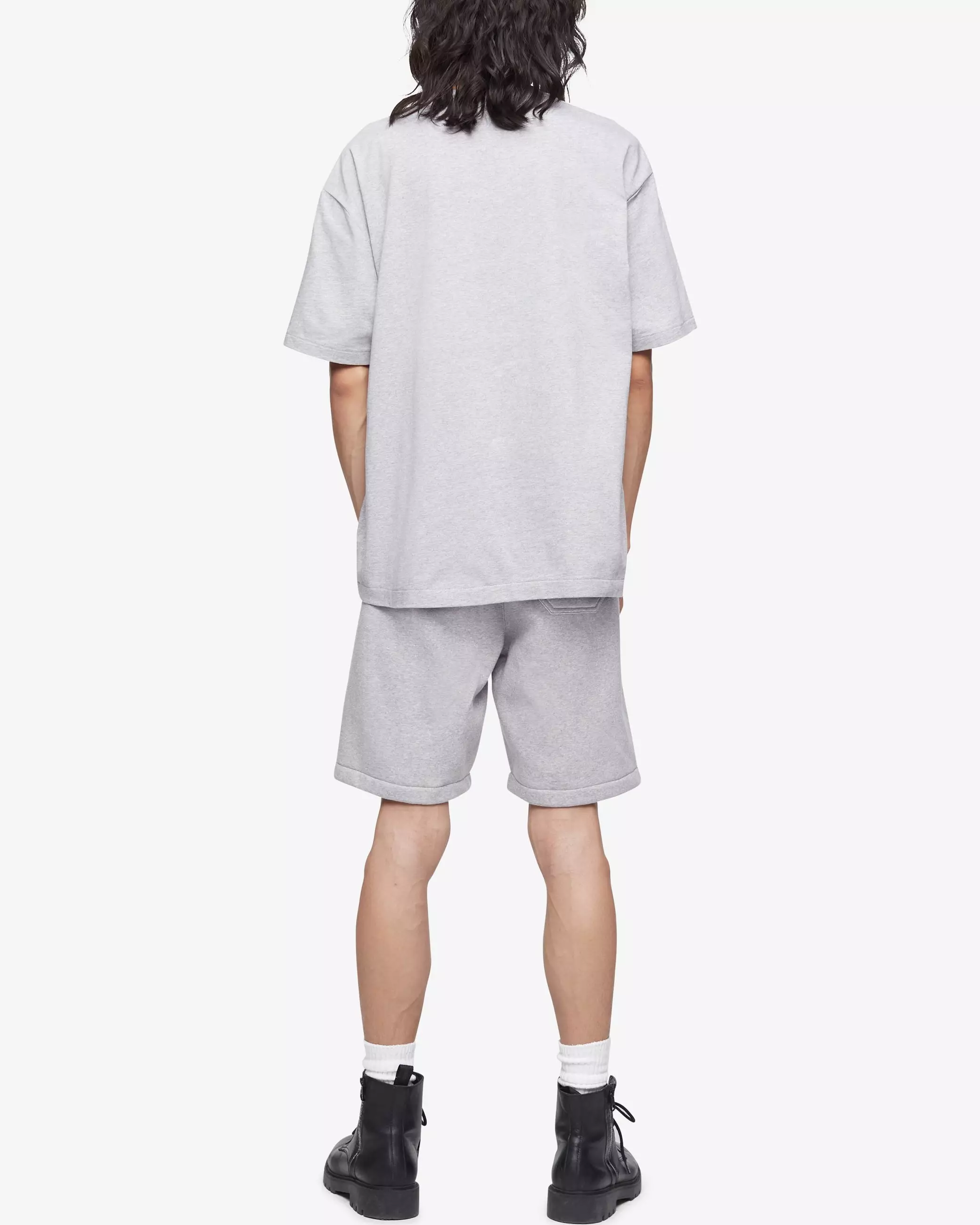 CK JEANS - ARCHIVE LOGO CREW NECK TEE - grey