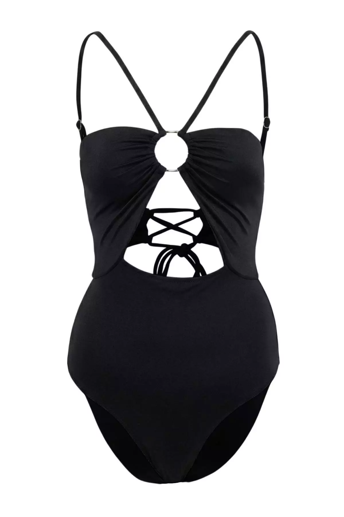 Black Cross Tie Accessory Strap Brazilian Swimsuit Tbess25Ma19