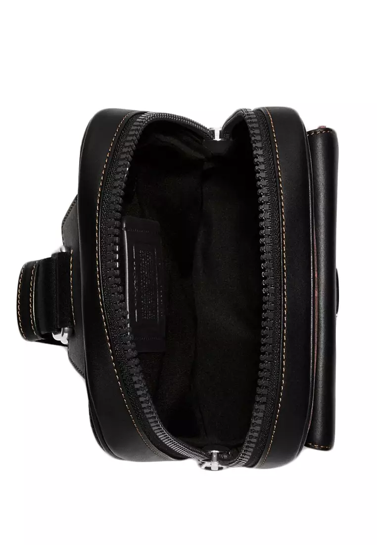 Buy Coach Track Pack With Tartan Plaid Print - Red/Black 2026 Online ...