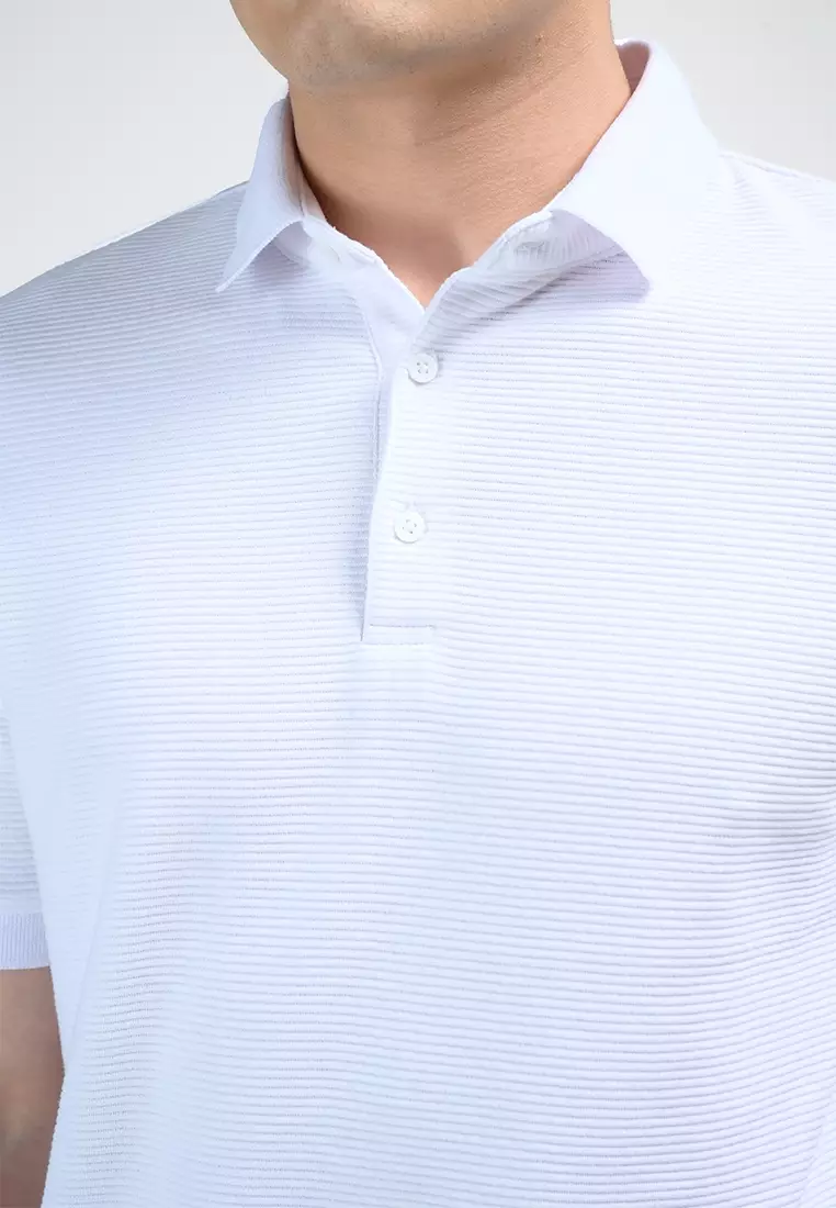 MOC Kaos Polo Lengan Pendek Pria KORTZY-WHITE