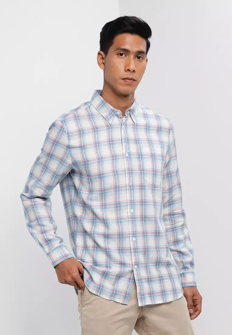 Buy French Connection Herringbone Check Shirt 2024 Online