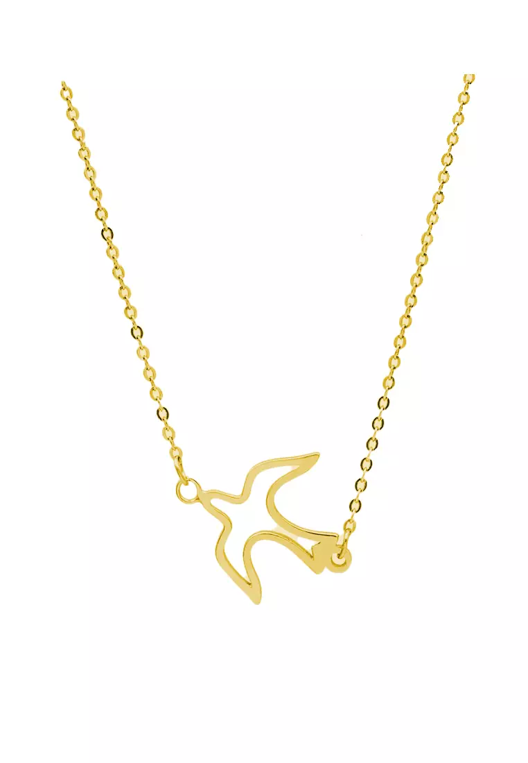LDR9070 Collana in argento S925 con uccello che vola_voghion.com
