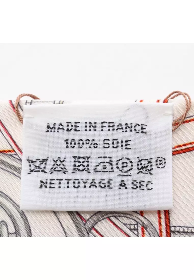 Buy Hermès Pre-Loved Hermès twilly HARNAIS LEGENDAIRE ribbon scarf silk ...