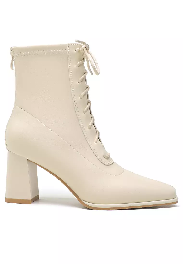 Discount on Twenty Eight Shoes  shoes - SKU: 7cm Synthetic Leather Lace-Up Boots By969-10