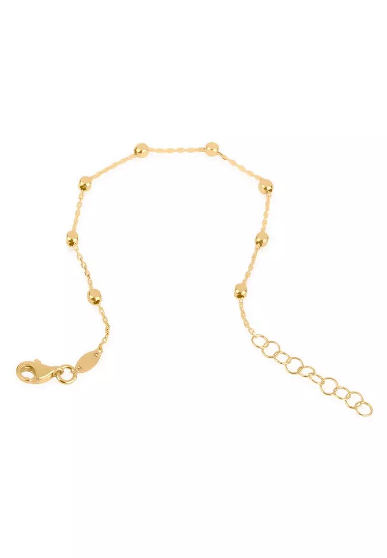 Sphere Chain Bracelet 14k Gold