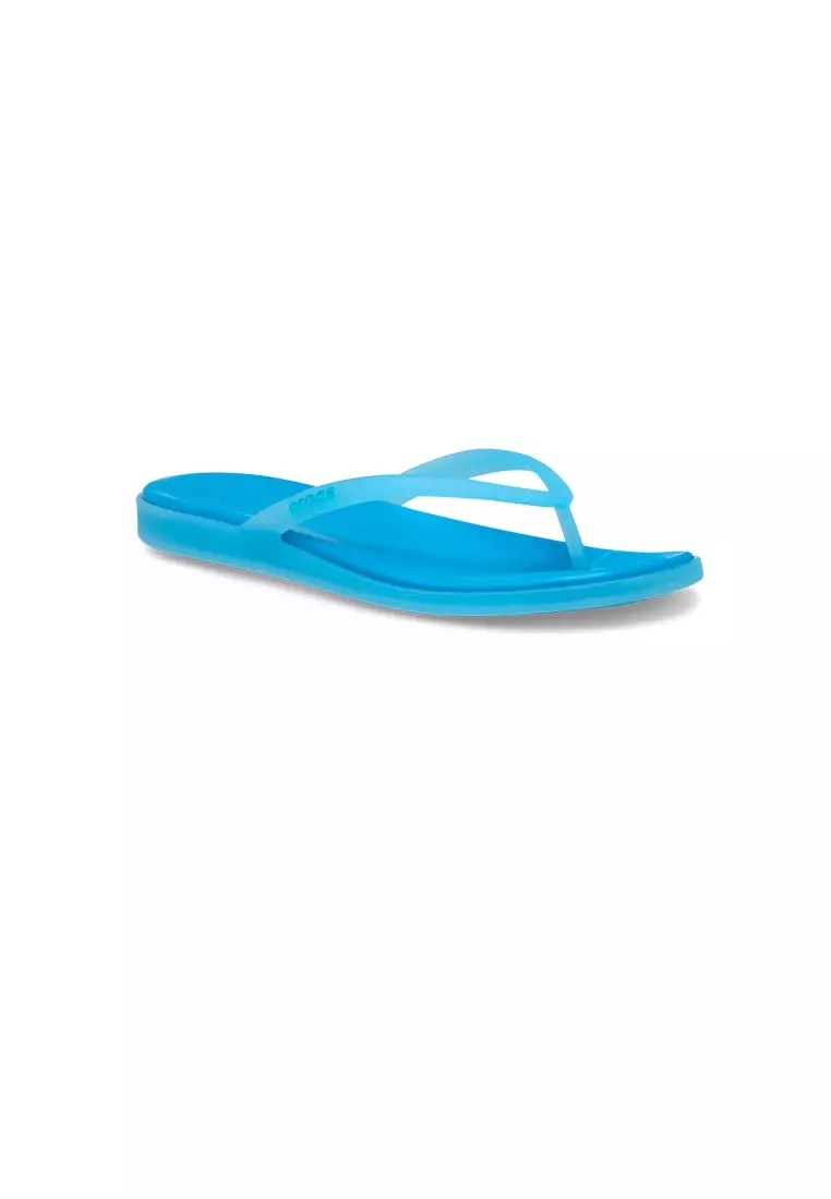 Discount on Crocs  shoes - SKU: Women's Miami Frosted Flip in Tinted Glass