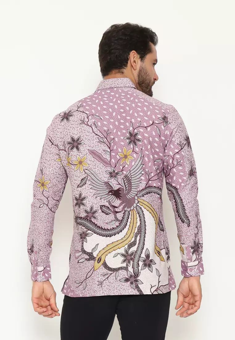 MAGINOT TRI Batik Pria Slim Fit Lengan Panjang