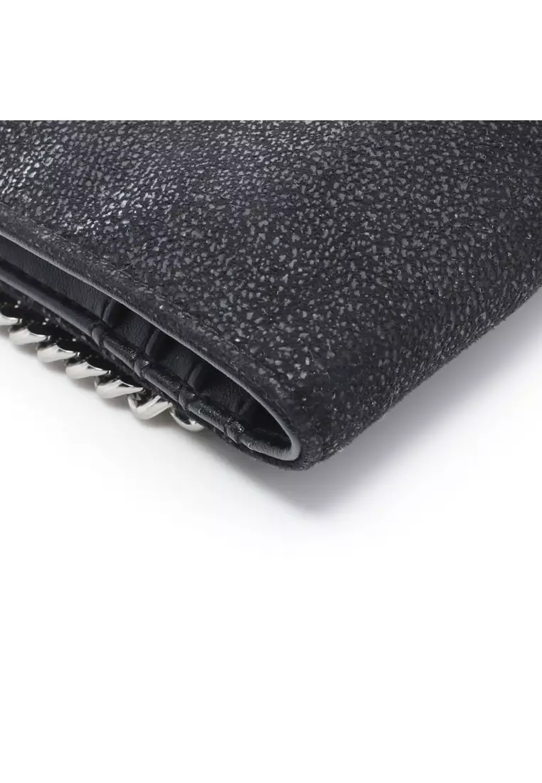 Buy STELLA MCCARTNEY Pre-loved STELLA MCCARTNEY Falabella mini wallet  trifold wallet Fake leather black 2024 Online