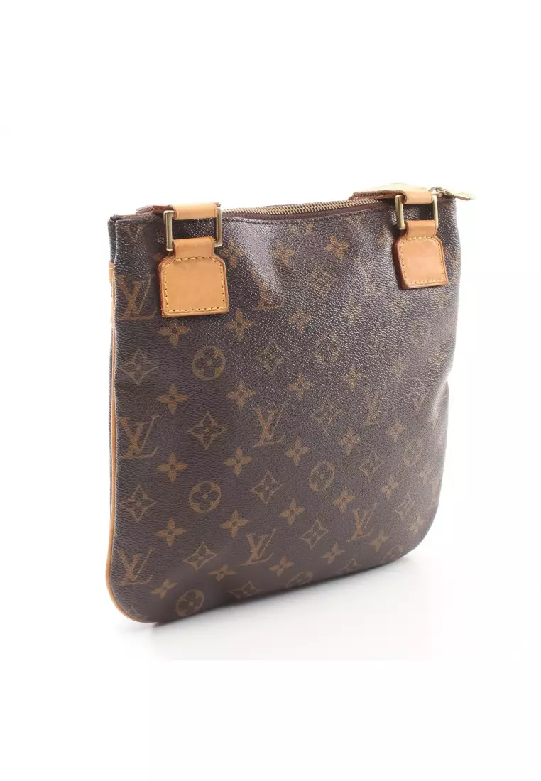 Louis Vuitton Cobalt Monogram Striped Pochette Jour GM Canvas And