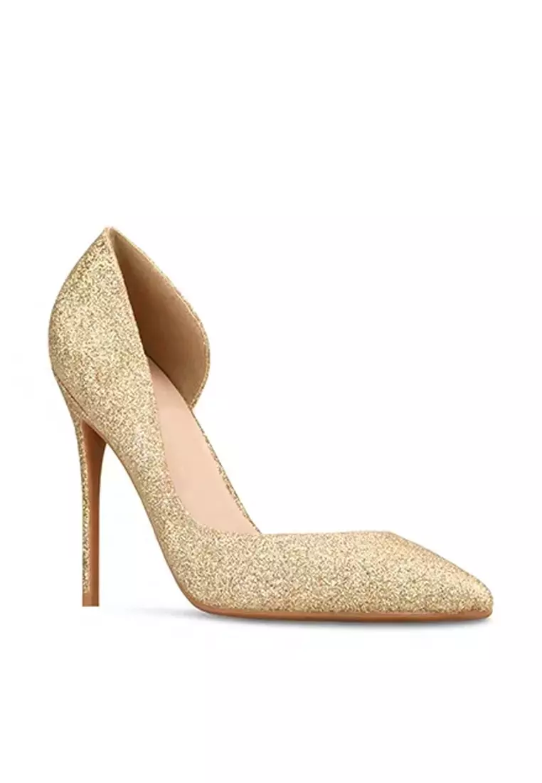 Gold closed toe heels online