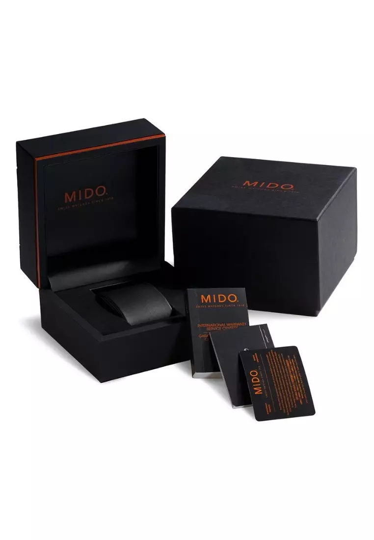 MIDO 瑞士美度指挥官二号銀色錶盤自動機械腕錶 M0144301103100