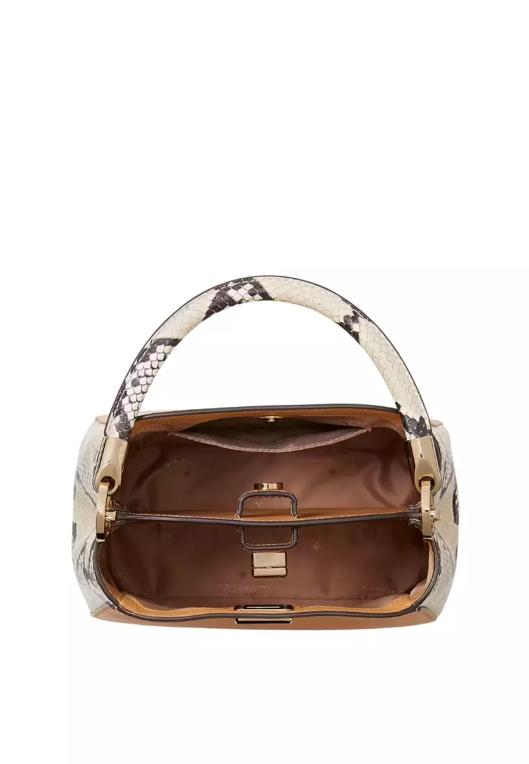 Kate Spade Kate Spade Phoebe Snake Embossed Top Handle Satchel Bag In