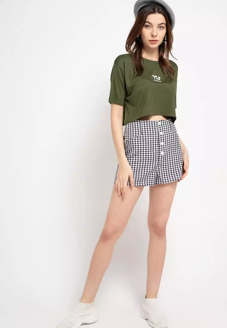 Td Active LS016 Sport CL Crop Top Loose  Dateng