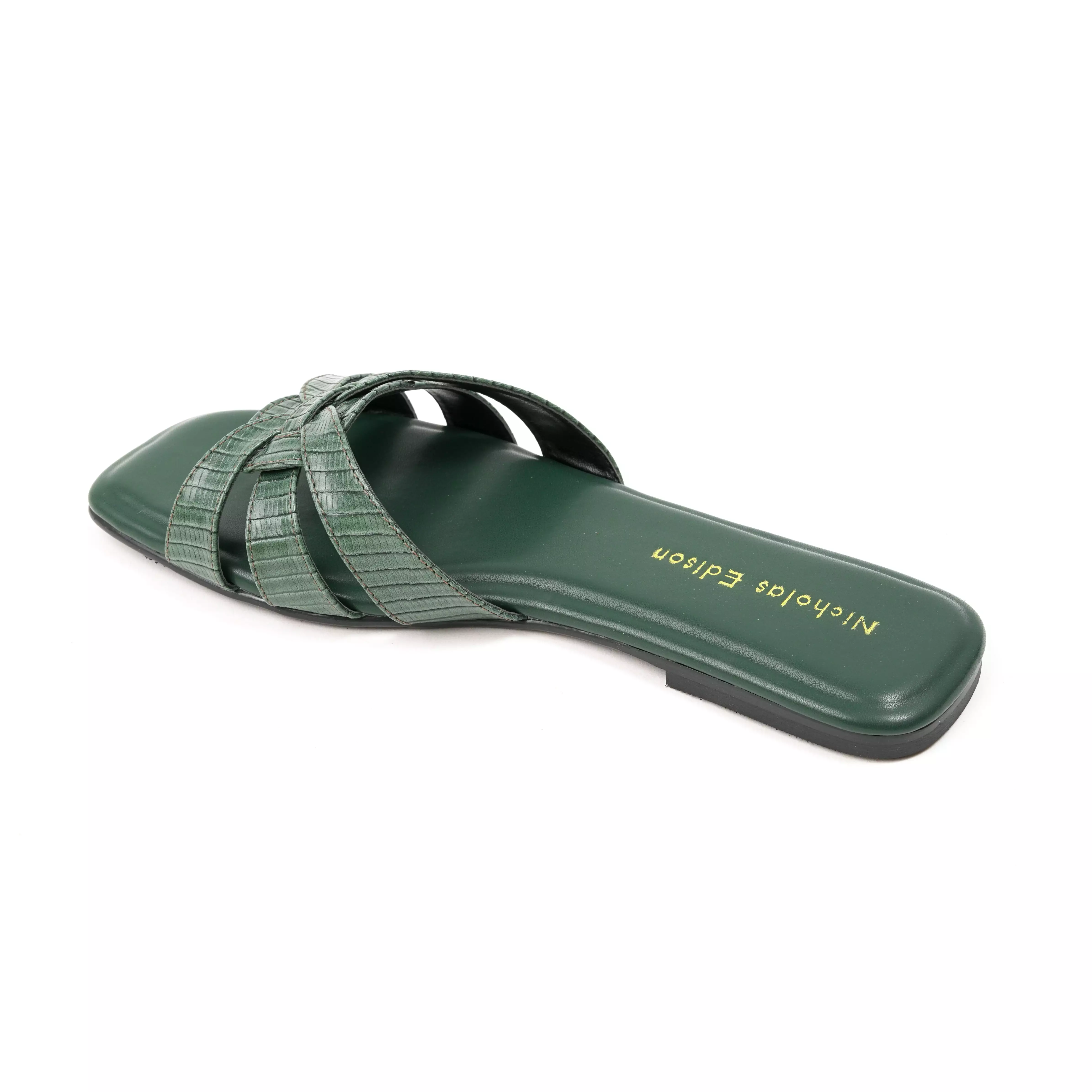 Nicholas Edison Sandal Costa Dark Green
