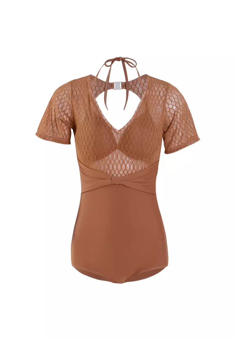 Buy AIN GIRLS Sexy Gauze Big Backless OnePiece Swimsuit 2024 Online