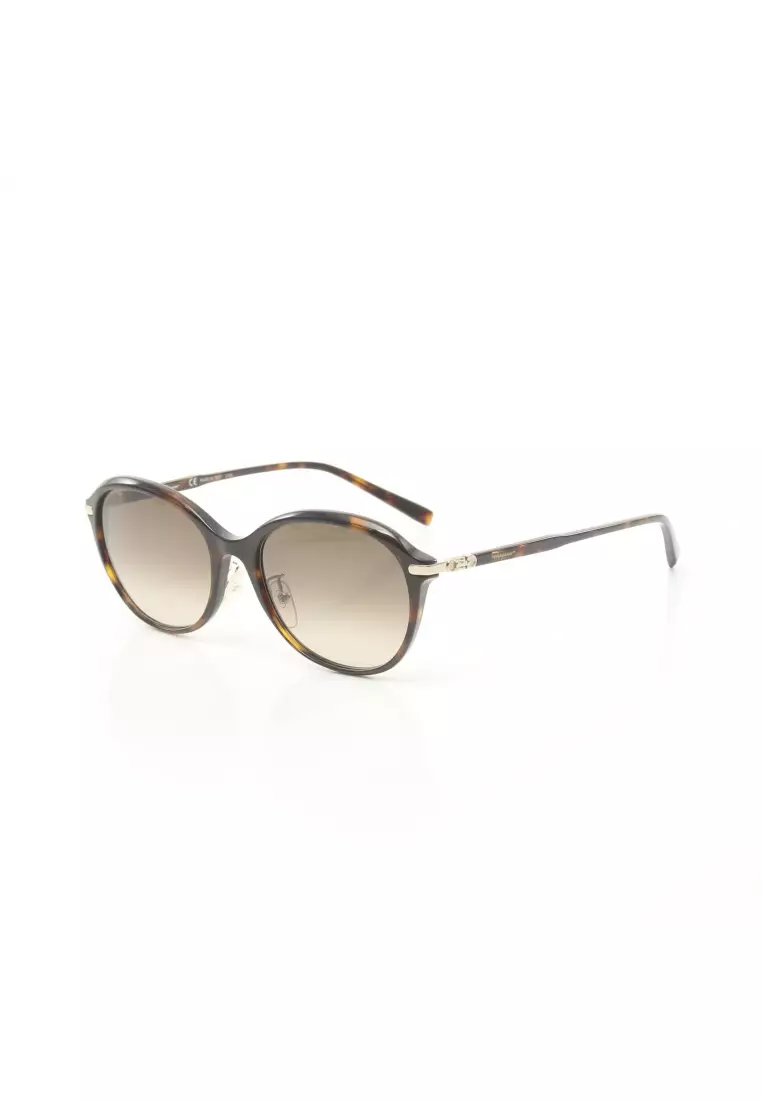 Pre loved Salvatore Ferragamo sunglasses tortoiseshell pattern Dark brown