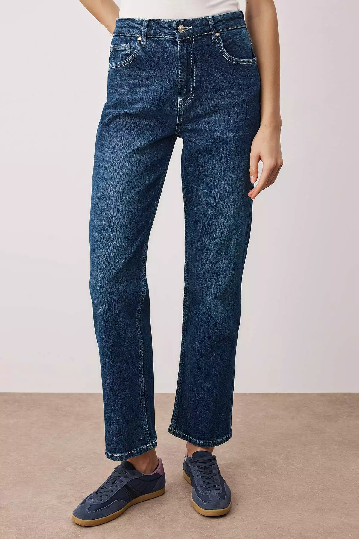 Dark Blue More Sustainable Straight Jeans