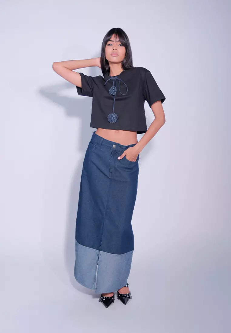 DNM Studios x Raxenne Orchid Short Sleeve Top