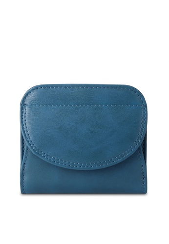 Twenty Eight Shoes blue VANSA New Bi-Fold Cow Leather Wallet VBW-Wt3537 E14FCAC276D162GS_1