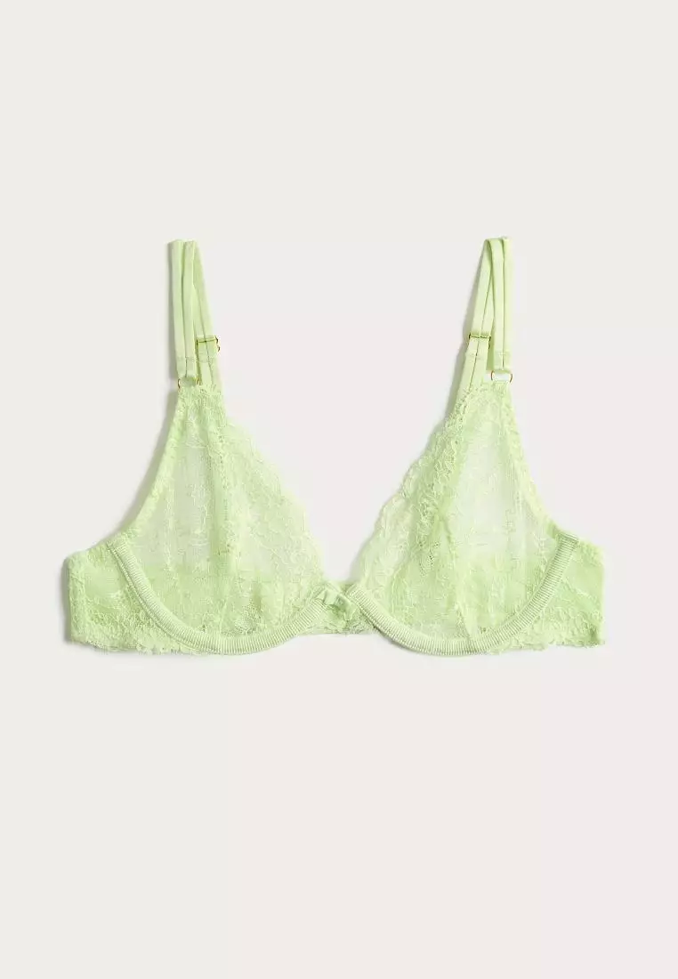 Ida Lace Wired Plunge Bra