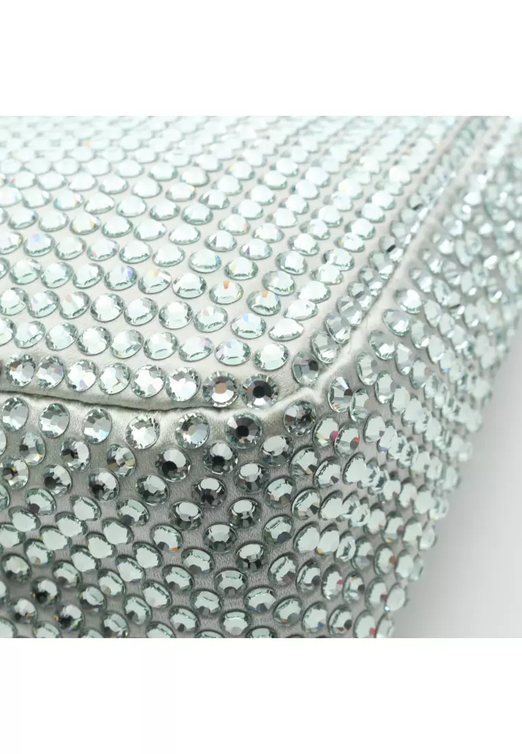 Pre-Loved Prada Shoulder bag satin Light green