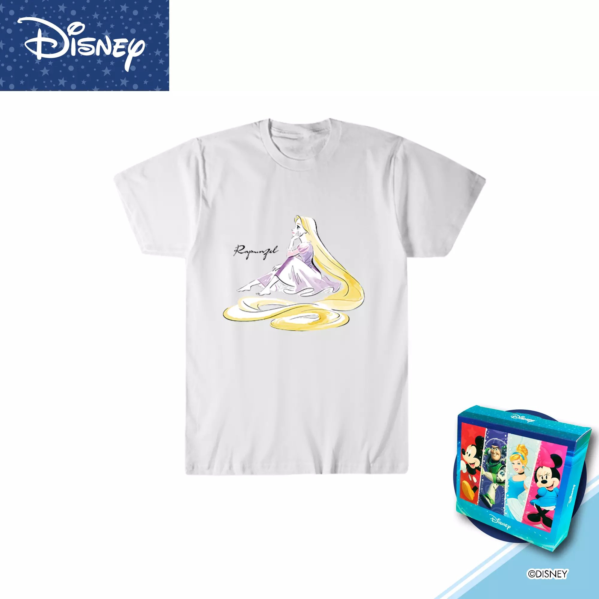 Jual Custom.id Disney Tshirt / Kaos Wanita Princess Premium Cotton