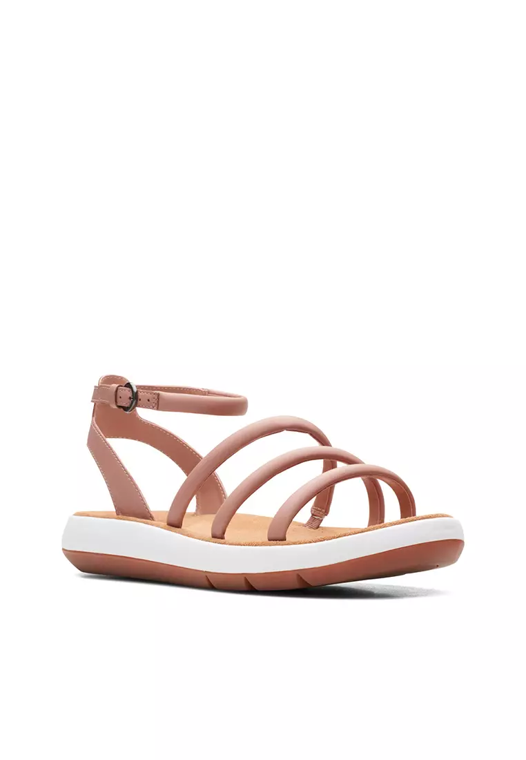 Clarks ladies flat sandals outlet