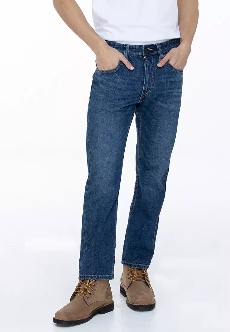 Jag Men's Straight Cut Jeans in Bio Dark – Jag Jeans