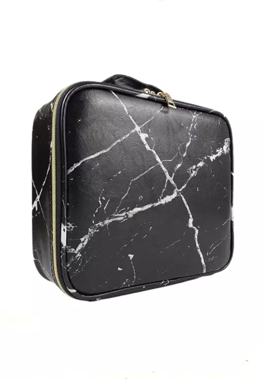 Elmar Tas Koper Make Up Wanita Travel Cosmetic Big Capacity Waterproof Material Nylon ORIGINAL - Black