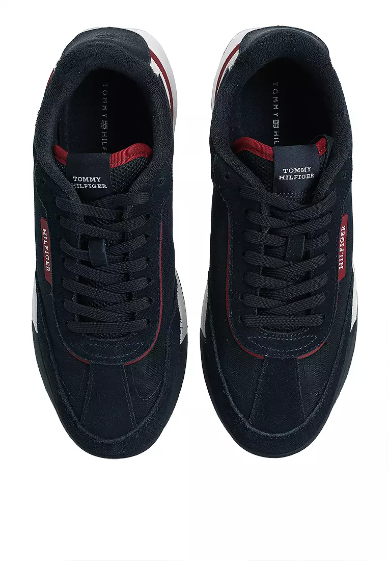 Retro Suede Mix Cleat Trainers - Tommy Mainline