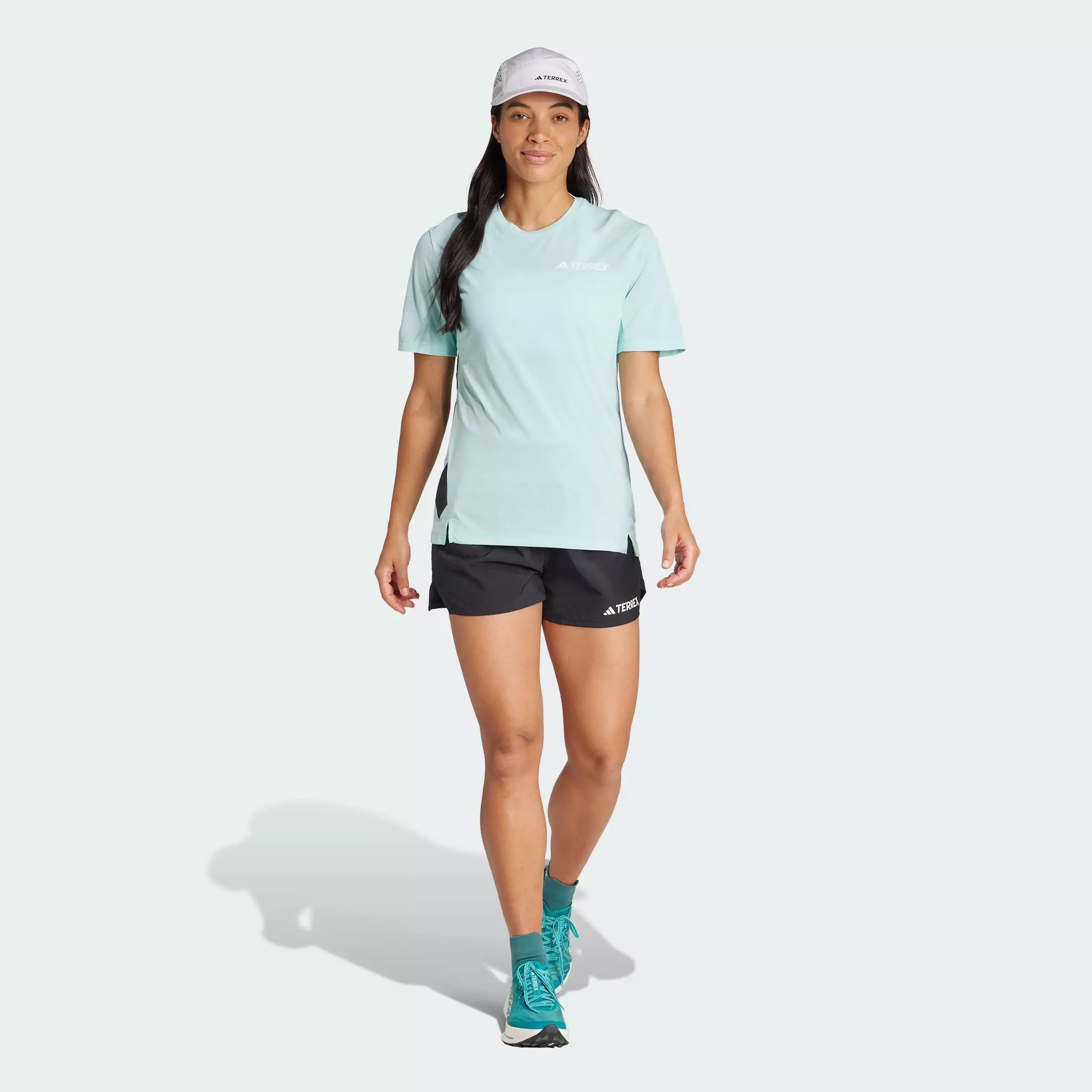 Hiking Terrex Xperior Climacool+ Tee Women Turquoise JN3878