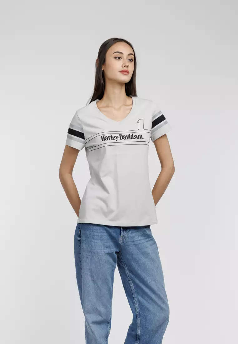 Harley-Davidson #1 Racing Tee with Reflective Stripe