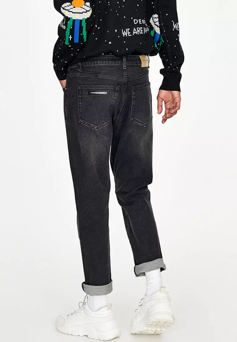 Men's Free To Stretch™ Straight Fit Jean in Anthracite