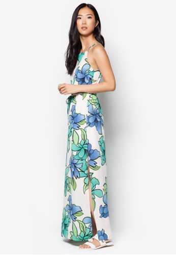 Floral Printed Maxi Dreszalora 衣服尺寸s, 服飾, 長洋裝