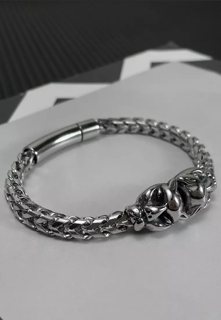 型男質感鈦鋼手鏈
