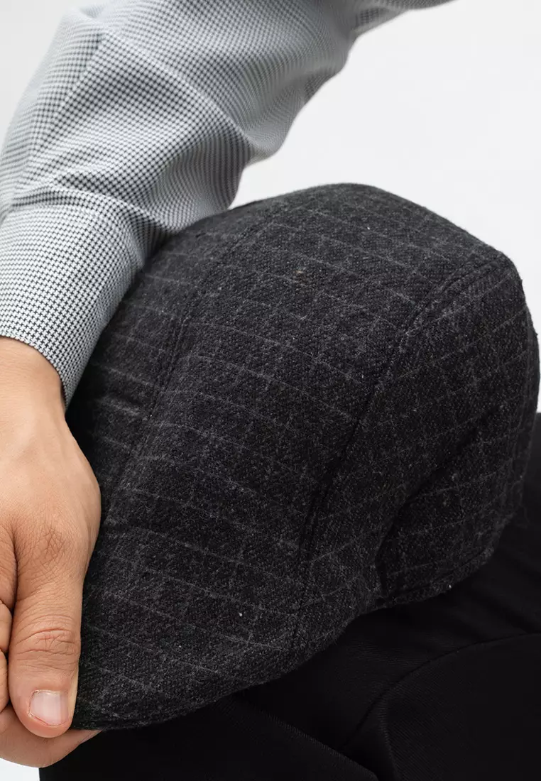 Topi Fedora Hat Painter Black List Square