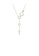 Glamorousky white 925 Sterling Silver Plated Gold Fashion Simple Hollow Geometric Circle Tassel Pendant with Cubic Zirconia and Necklace 21853ACFC10EEBGS_1