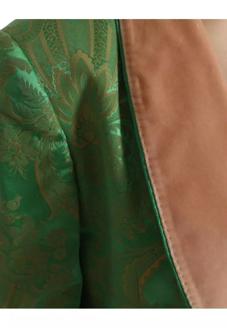 Dolce Gabbana Floral Brocade Jacket Velvet Collar 2025 Buy