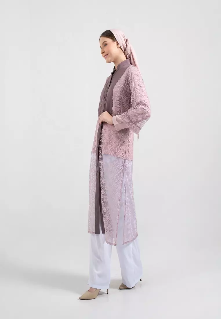 Maira Oter Brokat Pink