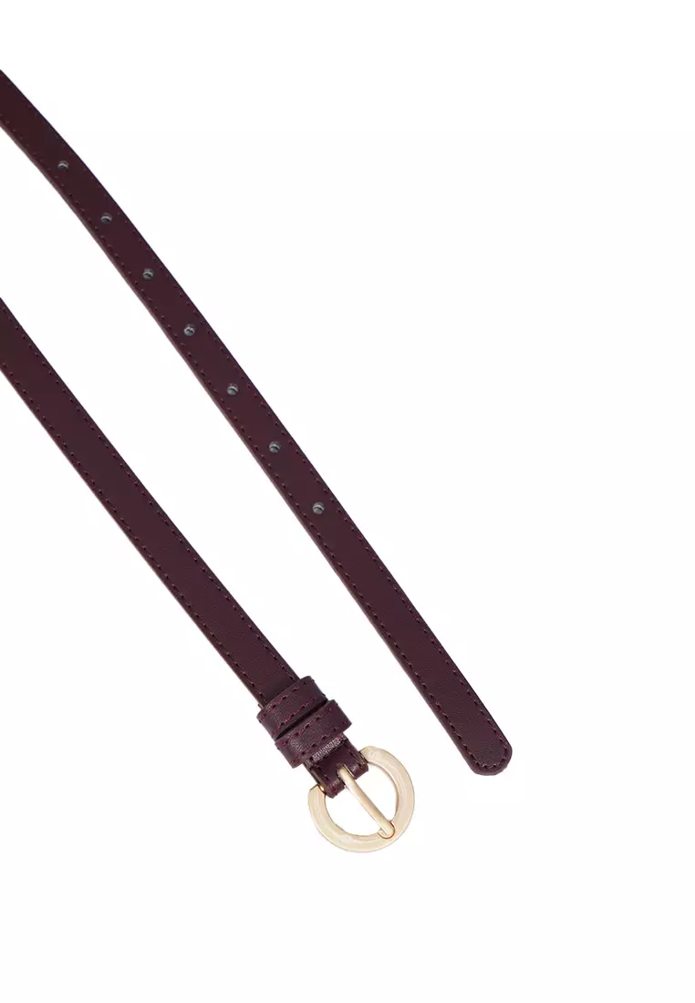 O - Ring Belt Maroon