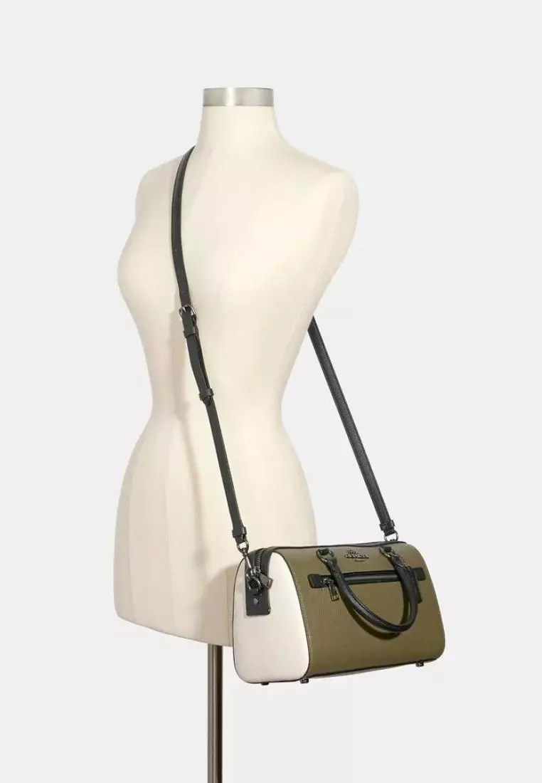 Coach rowan satchel best sale colorblock