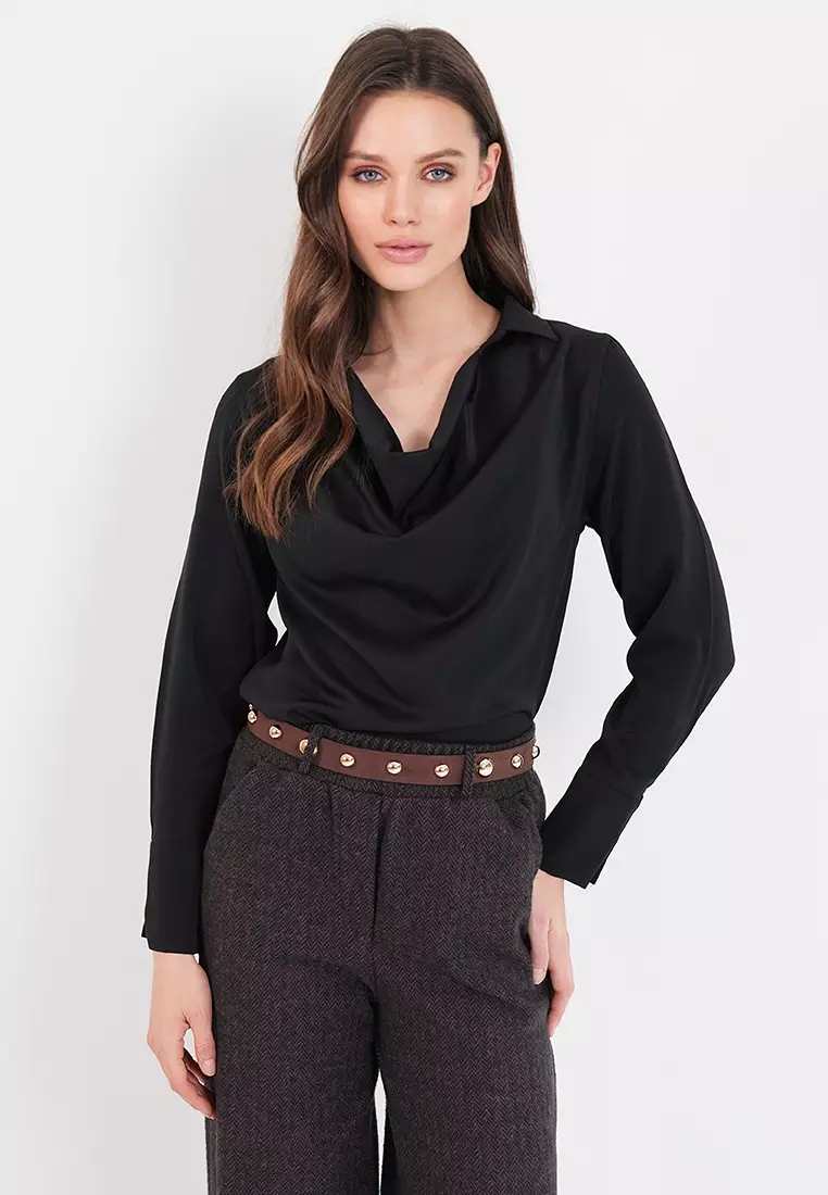 Cowl Collar Blouse