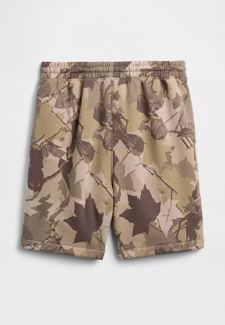 Kids Washed-Fleece Pull-On Shorts