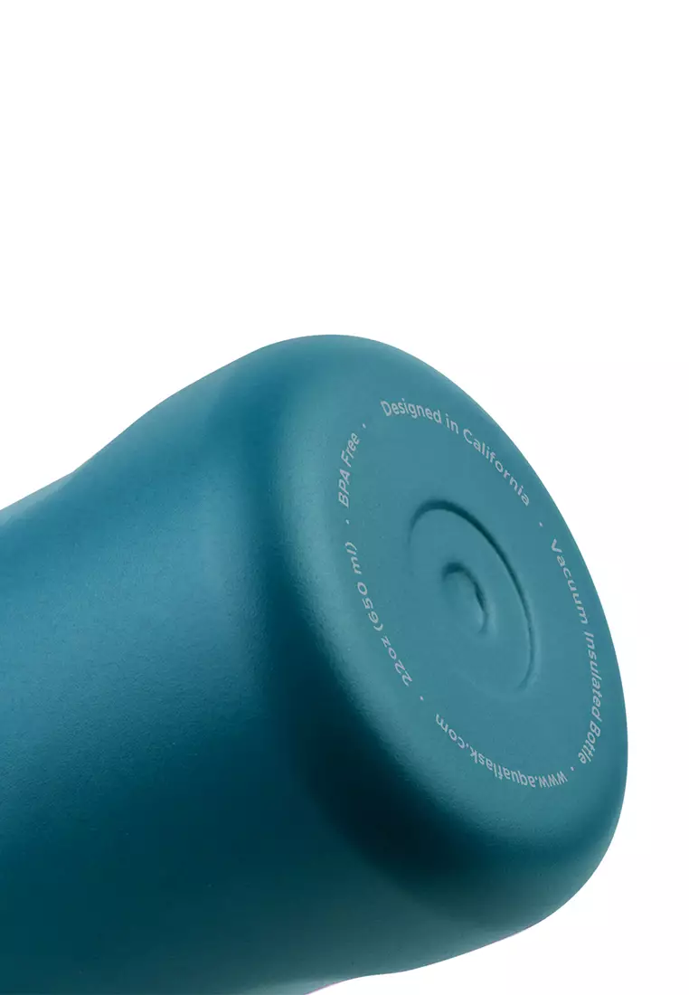 22oz Atlantic Blue New Sports Lid Bottle Wide Mouth Vacuum Insulated Stainless Steel Drinking Water Bottle