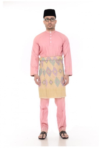 Buy Bmo Bmo Set Baju Melayu Klasik Cotton Dark Peach Online Zalora Malaysia