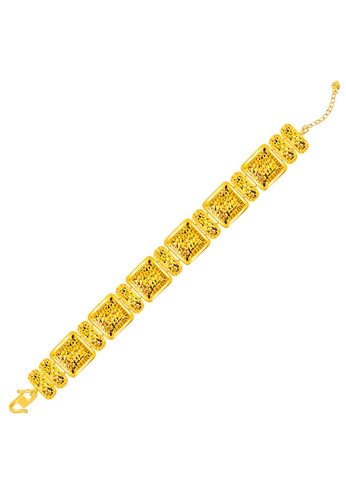 MJ Jewellery gold MJ Jewellery 375 Gold Biskut Tawar Bracelet T66 (M Size) B70E9AC84FB359GS_1