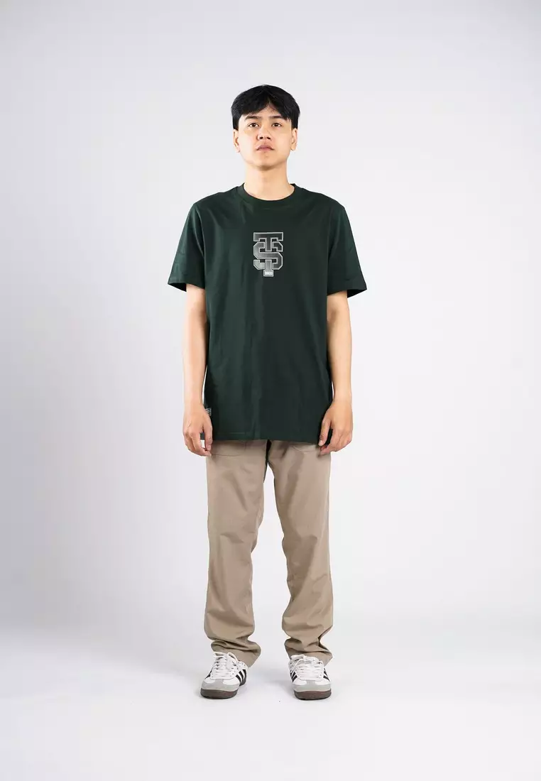 3Second Men's T-Shirt Short Sleeve Regular Fit Cotton Sporty Jinma C060725