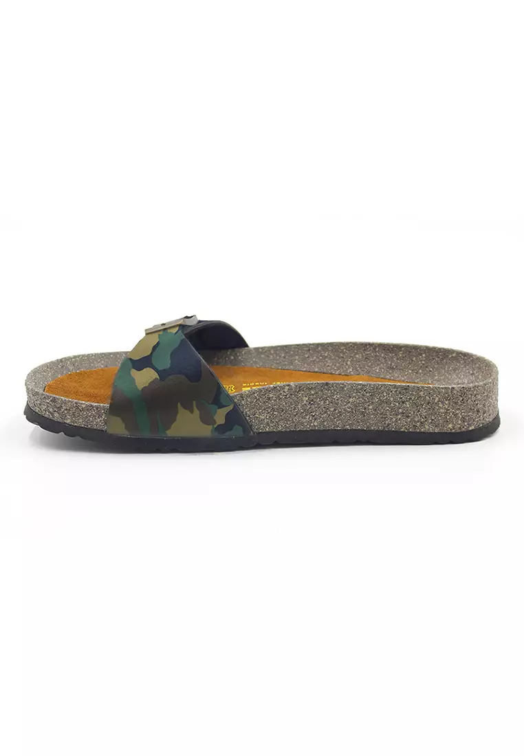 Lyon - Camouflage Leather Sandals & Flip Flops & Slipper